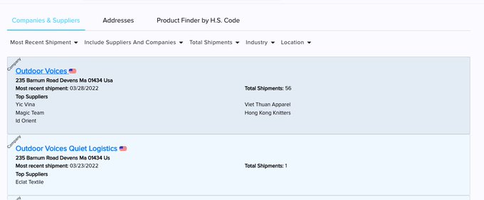 Import Yeti search results